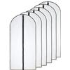 HomeClean Custodia per Abiti 60x120cm(6pcs) Completamente Sigillato con Cerniera Per Una Rapida Organizzazione e Conservazione a Lungo Termine Dei Vestiti
