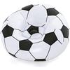 Bestway 75010 Poltrona Pouf Gonfiabile a Forma di Pallone da Calcio, 6 Anni+