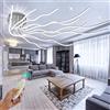Guang Shuo Plafoniera LED Soffitto, 140cm Lampadario Moderna 120W, Design 10 Flamging Dimmerabile Telecomando