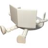 Generic Porta Carta Igienica, Supporto per Carta Igienica 3D Stampato, Porta Rotolo Asciugamani, Dispenser per Rotolo di Carta Asciugamani, Divertente Porta Carta Igienica con Gamba Pendente da Lettura (Stile