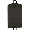 Mainetti Custodie Copriabiti, in Tessuto Non Tessuto, con Cerniera Centrale, Antipolvere e Traspirante, Colore Nero, Dimensione 60x110cm con Manici, 5 Pezzi per Confezione