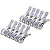 byou Mollette Grandi,Spiaggia Asciugamano Clip Acciaio Inox Clip di Vestiti Antivento per Trapunta Asciugamani Coperta Vestiti 11cm 10pack
