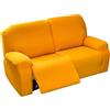 FIBITA Copridivano Reclinabile per 2 Posti, Copripoltrona Relax elasticizzato 6 Pezzi Moderna Morbido Fodera per Poltrona Reclinabile Copridivano Sofa Protettore Lavabile (Color : #27)