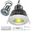 Planetitaly [KIT PROFESSIONALE 3 FARETTI LED RGBW IP65] Faretto led 36W 3X12W incasso per box doccia sensoriale bagno turco 24V rgb+white infiniti colori e giochi di luce cromoterapia relax benessere DIMMERABILE