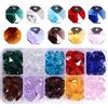Bkrdty Perline Ottagonali in Cristallo 100 pezzi 14mm Filo di Perle per Decorazioni con Scatola in PVC per le Guarnizioni d'Albero Decorazione di Natale di Cerimonia Nuziale