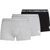 KARL LAGERFELD Uomo Karl Hearts Trunk (3 Pack) Grigio chiaro mélange/Nero S