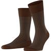 FALKE Oxford Stripe M So cotone fantasia 1 paio, Calzini Uomo, Marrone Terracotta 5035, 41-42