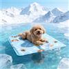 kudmwcc Tappetino Refrigerante per Cani e Gatti 50x40 cm, Cuscino Rinfrescante Lavabile per Cani e Gatti - Per Casa, Viaggi e Auto, Tappetino Rinfrescante per Estate Calda