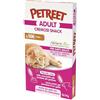 Petreet Adult Cremosi Snack - Mega Pack (12 scatole con 6 bustine per scatola, totale 72 bustine) (Vitello)