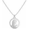 MAJALE Collana Vergine Maria Bambina e Donna in Acciaio Inox Oro 18 K o Argento - Medaglia Rotonda 15 mm - Catena 40 + 5 cm Regolabile - Ciondolo Cattolico Moderno ed Elegante, Talla única, Acciaio