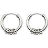 Lieson Orecchino Cerchio Titanio, Orecchino Donna Argento Orecchini Cerchio Uomo Donna Rotondi con Cerchi 16MM