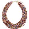 Bocar Multi Layer Chunky Bavaglino dichiarazione perle semi, collare collana per donne regalo (NK-10351)