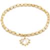 VLNET® | Vestopazzo bracciale elastico con perle e rettangoli in madreperla e acciaio 316L | ciondolo stella, farfalla, conchiglia, pesce e cuore | idea regalo (Rettangoli con cuore)