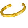 Murtoo Bracciale da Uomo Potere di Poseidone Intagliato con Squame di Pesce, Piantine e Onde Marine Bracciale da Donna e Uomo Moda Greca Fatto a Mano (22.5cm, Oro)
