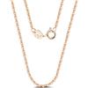 Lieson Collana Argento 925 Donna, Collana da Donna Rolo Semplice 1.2MM Larghezza Oro Rosa, 40CM Lunghezza - Collana Compleanno San Valentino Natale Anniversario Festa Gioielli Regalo
