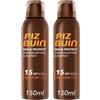 PIZ BUIN Tan & Protect Spray Solare Intensificatore dell'Abbronzatura SPF15 150 ml 2x150