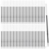 MUNZE Refill 60 Pezzi Mine Penna A Sfera Nere Punta 1.0 Mm Lunghezza 107 Mm Ricariche Retrattili Plastica Refill Per Penne