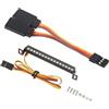 HERCHR RC Luce Bar 16LED Alluminio RC Luci RC Crawler Accessori RC Auto Tetto Light Kit Per Traxxas TRX4MDefender