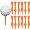 Zocipro 100 Pezzi Tee da Golf in Plastica 70 mm - Arancione, Resistenti, a Forma di Castello - per Driver, Tappetino di Allenamento e Pratica del Golf