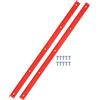 Alipis Strisce Protettive in ABS per Skateboard, Arancioni, Design Sottile E Elegante, 1 Paio, per Skateboard Lovers