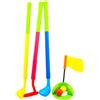 AUYXSSZ Set da gioco interattivo per golf per bambini dai 2 ai 5 con mazze facili da impugnare, divertente set da golf per interni ed esterni, morbido e