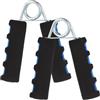 Tofficu Due Hand Gripper Blu in Abs e Acciaio Superficie Antiscivolo per Allenamento Forza Polso e Avambraccio per Esercizi di Rafforzamento Mani