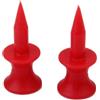 Toyvian 99 Pezzi Tee da Golf in Plastica ABS Rosso Design Doppio Strato 30mm Set per Accessori Golf Professionali