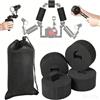 Generico 4PCS Underwater Camera Buoyancy Float Kit - Foam Diving Float Blocks 6.5x3.8cm Black Set With Mesh Storage Bag 117g Lift Each - Compatible Tray Arms - Scuba Photography Accessory