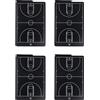 Vjsujehgy 4X Tabellone Elettronico per Allenatori di Basket Lavagna per Indicatori di Strategia Digitale con Schermo LCD e Penna Stilo per Basket, Calcio