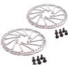 POAYUEWR Rotore del Freno a Disco 160mm 180mm 203mm Rotori dei Freni Idraulici per Mountain Bike da Strada Adatti per Shimano Adatti per SRAM(1 PC 203MM)