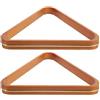 Toyvian 2 Pezzi Supporto Triangolare per Palle da Biliardo in Legno di Pino Resistente Struttura Triangolare Comoda, per Sale Giochi Domestiche e Biliardo Professionale