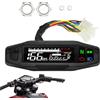 Genérico Tachimetro per moto, contachilometri con display digitale e schermo LCD per moto, misuratori per la maggior parte dei modelli di moto