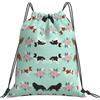 Generic Unisex Borsa Coulisse Cavalier King Charles Spaniel Dogs Cute Dog Sacca Sportiva con Coulisse Zaino Scuola per Yoga Spiaggia Festival 36X42Cm