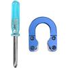 Baxnore Tiro con l' D Loop Composto Metallo D Loop con cacciaviti Accessori per bersagli da tiro Lega di Alluminio Leggero Piccolo Facile da installare per Composto con puleggia (Rossa)