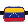 EdWal Marsupio quadrato con stampa bandiera del Venezuela per uomo donna borsa a tracolla regolabile borsa a tracolla impermeabile