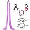 Generic Amaca aerea da yoga, amaca ad aria per yoga e danza acrobatica, kit altalena per yoga aereo, con materiale di seta resistente, per allenamento a casa e lezioni di yoga