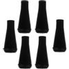 ADOCARN 6 Punte di in Gomma Nera per Sostituzioni Sicure, Design Versatile e Minimalista per Tiro e Pratica di Gioco All'aperto