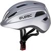 Glerc Casco Multi-Sport per Bambini per Età 8 9 10 11 12 13 Anni, per Bicicletta, Monopattino e Skateboard, Taglia Regolabile M con Manopola, Design Leggero e Ventilato, Titanio