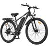 ZAZAWORK Bicicletta Elettrica Adulto 29, E-Bike 250W 48V15/20Ah, 120km Autonomia, Freni Idraulici, Cambio 21 Velocità, Sospensione Bloccabile,Mountain Bike per Città e Off-Road (z-cf29-Verde)
