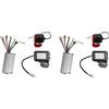 Vjsujehgy 2X Kit Controller Scooter Pieghevole 24V 250W Controller Scooter Elettrico Display LCD Acceleratore Freno Set Acceleratore
