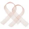 EXAOMBLE Lacci Elastici Invisibili per Scarpe da Balletto 2 Supporto Stabile in Fascia Elastica Rosa per Allenamento e Prove