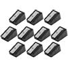 WAHEWUD Correttore a coda da biliardo portatile per punte, punta da biliardo, stile matita, per punte da 9 a 14 mm, 10 confezioni (Nero)
