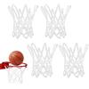 CSVZKIAY Rete Mini Canestro Basket 4 Pezzi, Rete in Nylon Resistente con 8 Ganci, Ricambio per Mini Canestro da Interno ed Esterno, per Gioco, Allenamento e Area Ricreativa