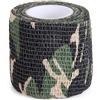 Kisangel Nastro Mimeticco Autoadesivo 5cm X 4.5m Non Tessuto Elastico Versatile per attività Outdoor e Sport Colore Casuale