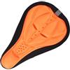 ZHAOQIN Sella Bici Antiprostata Sedile for Mountain Bike 5 Pezzi MTB Ciclismo Addensato Comfort Extra Fodera for Cuscino In Gel 3D In Silicone Ultra Morbido for Sella for Bicicletta(Orange)