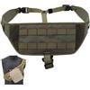 LZAQHMT Piattaforma Tattica Molle per Chest Rig, Cinghia Toracica Molle Bandoliera con Spallacci Regolabili in Nylon, Imbracatura Universale per Il Trasporto Nascosto(Ranger Green)