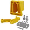 Caswynlife Staffa adattatore anteriore pieghevole per bicicletta con blocco cuscinetto per Brompton e Pa66 + kit di montaggio per borsa in fibra di vetro (giallo)