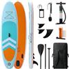 Mobiclinic®, Tavola da Sup Gonfiabile, Stand up Paddle, Pompa, Zaino, Pagaia Regolabile, Kit di Riparazione, 315x78x15 cm, Pieghevole, Per Bambini, Adulti e Animali Domestici (blu e verde)