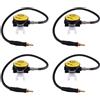 Vjsujehgy 4X Scuba Diving Diver Regulator Diving Snorkel Tube Attrezzatura per Lo Snorkeling Riduttore di Pressione 2Nd Dive Diving Regulator-Giallo