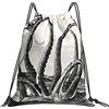 Generic Fashion Borsa Sportiva da Palestra Teal Ocean Kraken Attack Ink Sacca Sportivo Personalizzato Zaino Scuola per Festival Sport Donna 36X42Cm